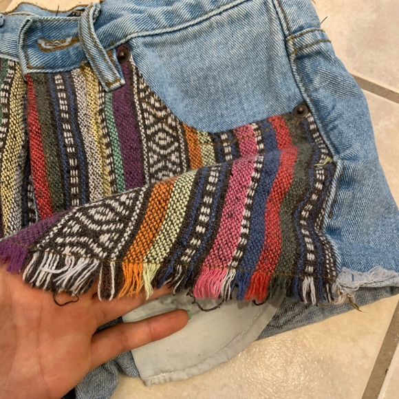Bohemian-style Jean shorts - Picture 3 of 6